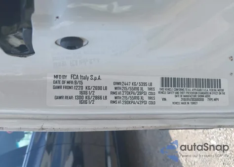 2016 Ram Promaster City Tradesman from USA, damaged, VIN ZFBERFAT8G6B10881